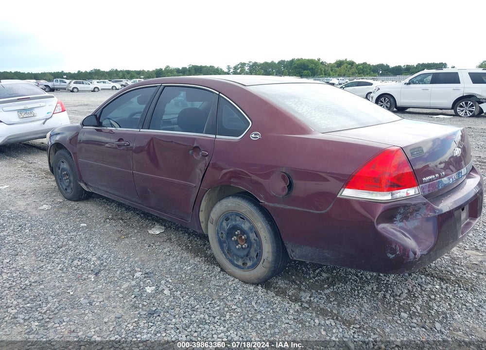 2007 CHEVROLET IMPALA LS VIN: 2G1WB55K479392050