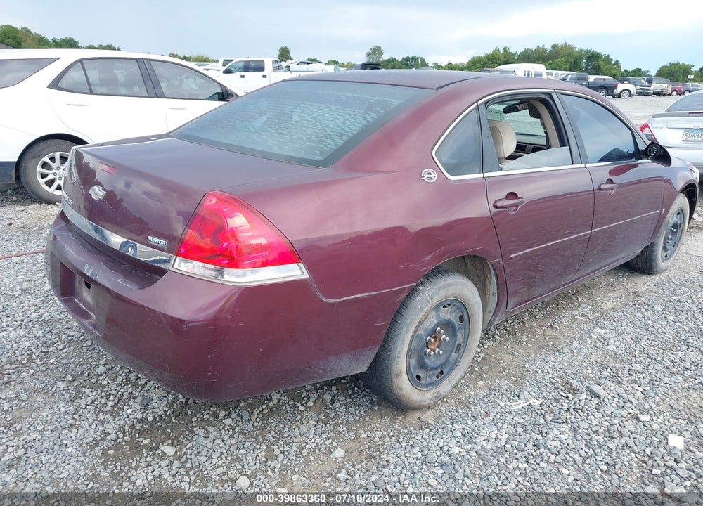 2007 CHEVROLET IMPALA LS VIN: 2G1WB55K479392050
