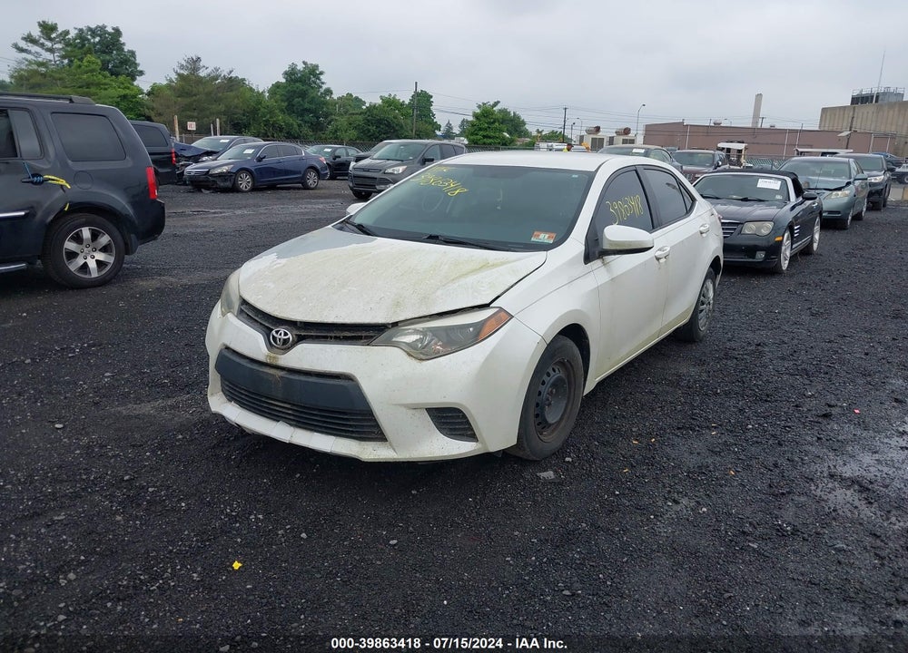 2014 TOYOTA COROLLA LE ECO VIN: 5YFBPRHEXEP046974