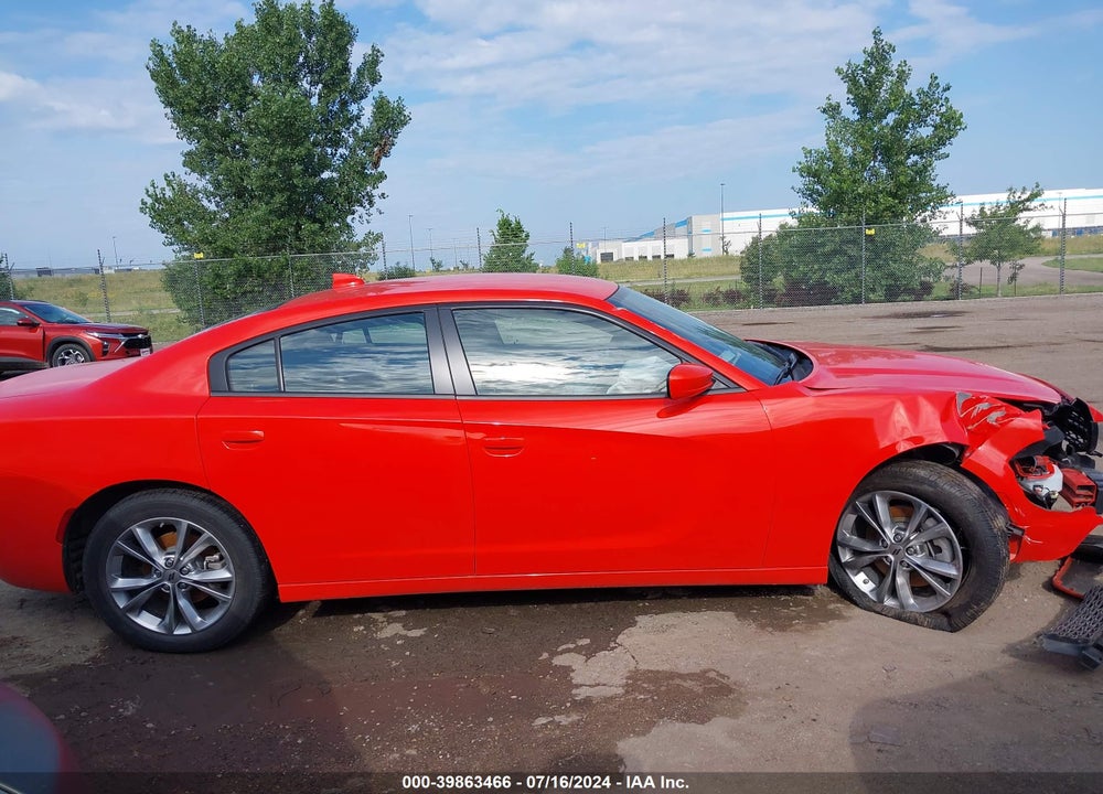 2022 DODGE CHARGER SXT AWD VIN: 2C3CDXJG3NH193645