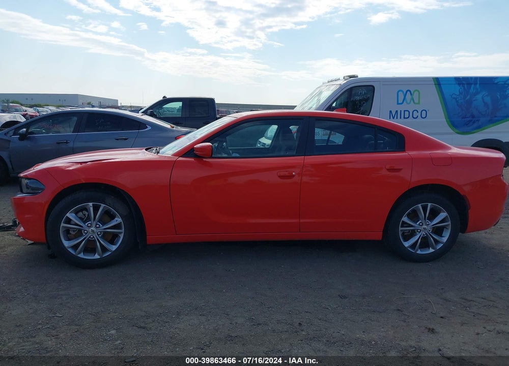 2022 DODGE CHARGER SXT AWD VIN: 2C3CDXJG3NH193645