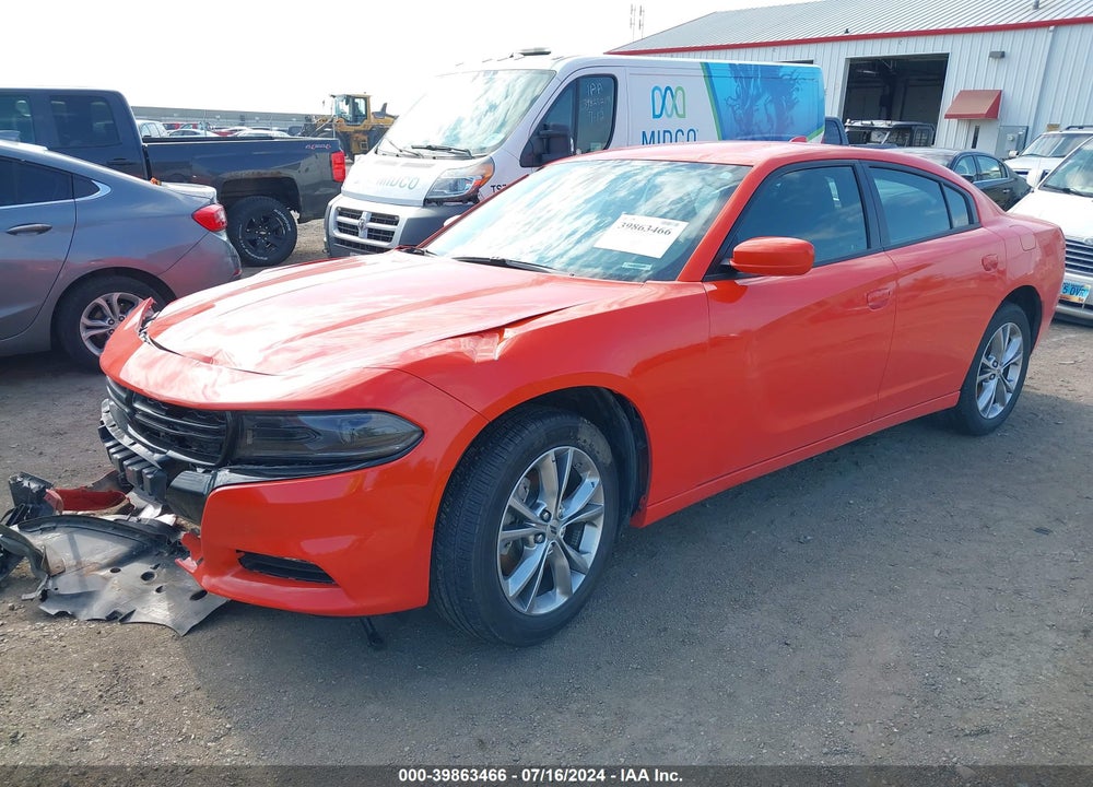 2022 DODGE CHARGER SXT AWD VIN: 2C3CDXJG3NH193645