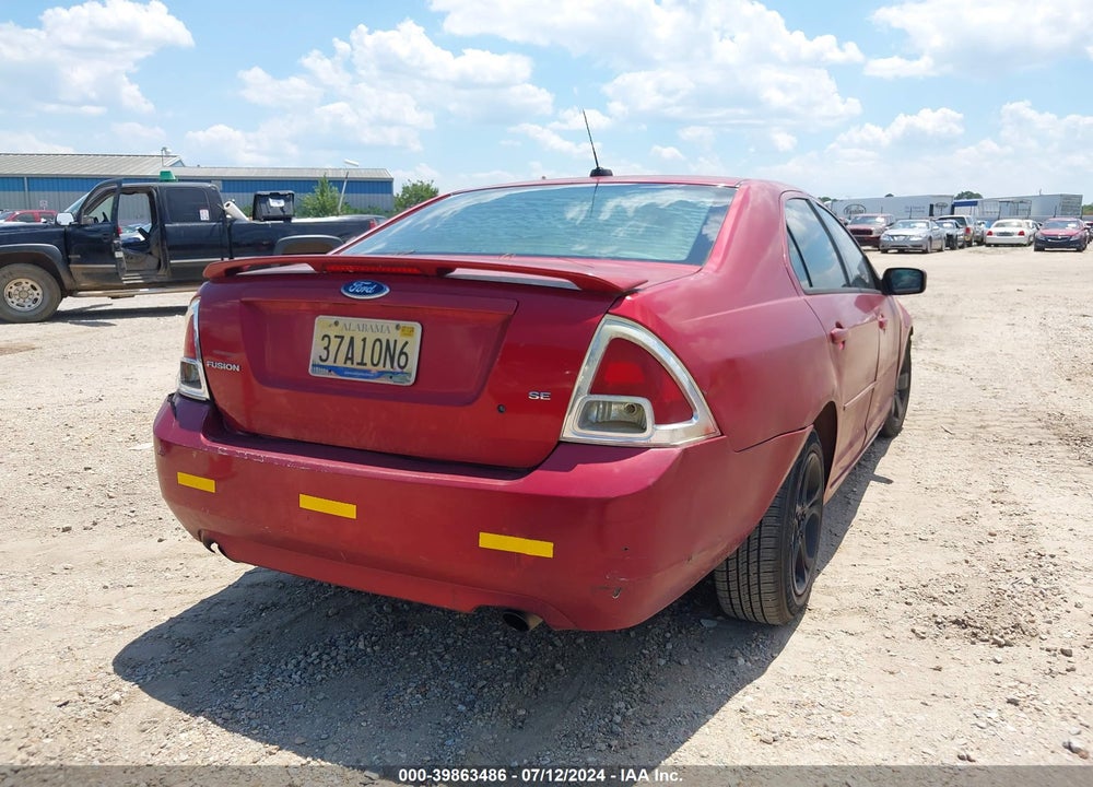 2008 FORD FUSION SE VIN: 3FAHP07Z18R262419