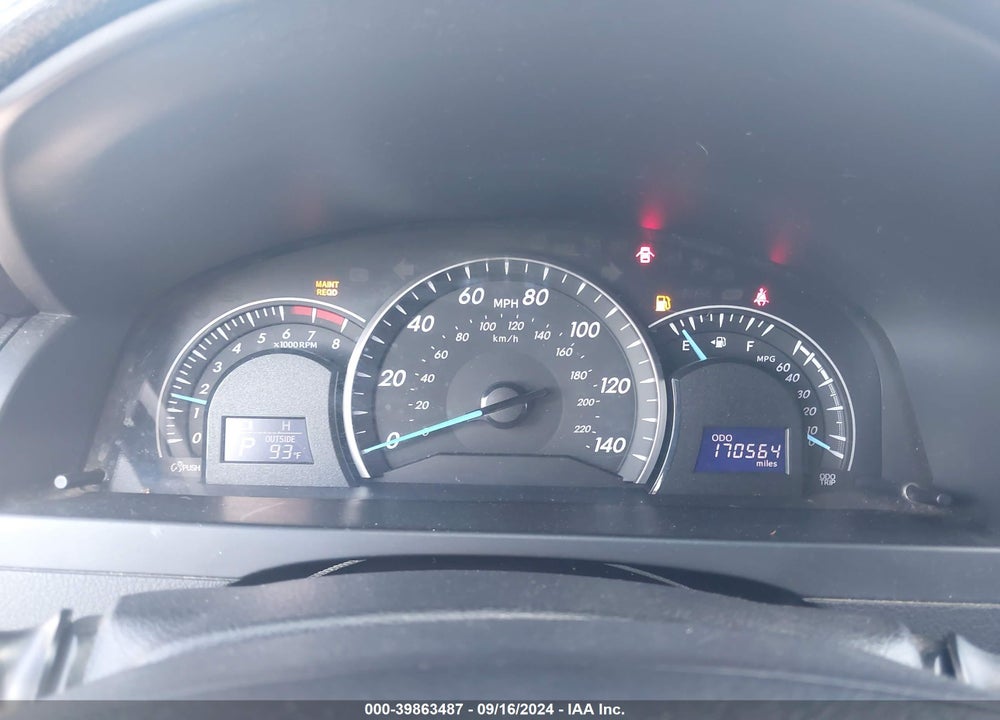 2012 TOYOTA CAMRY LE VIN: 4T1BF1FK2CU152649