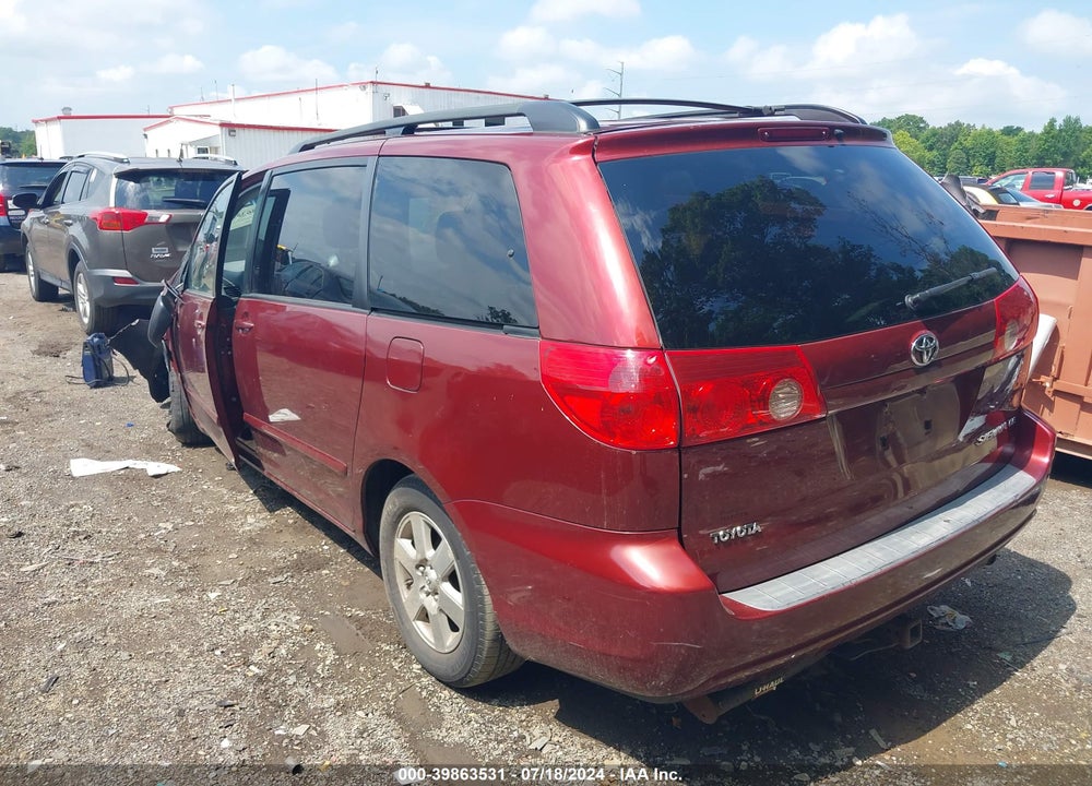 2007 TOYOTA SIENNA LE VIN: 5TDZK23C97S089979