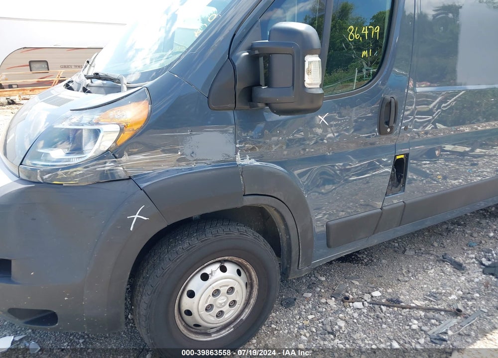 2019 RAM PROMASTER 2500 HIGH ROOF 159 WB VIN: 3C6TRVDG1KE521690