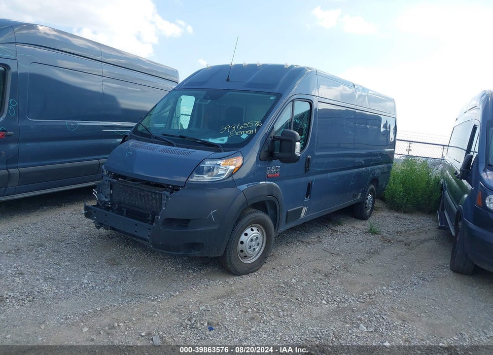 2021 RAM PROMASTER 3500 CARGO VAN HIGH ROOF 159 WB EXT VIN: 3C6MRVJG1ME563126
