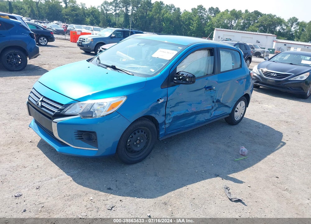 2021 MITSUBISHI MIRAGE CARBONITE EDITION/ES/LE VIN: ML32AUHJ2MH004748