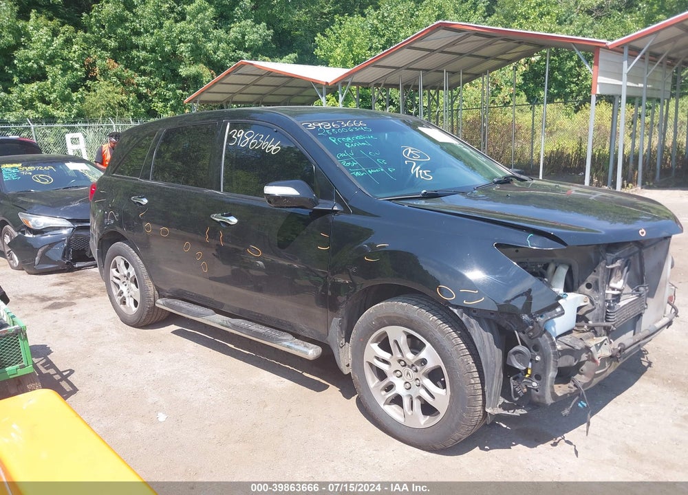 2008 ACURA MDX TECHNOLOGY PACKAGE VIN: 2HNYD28338H524908