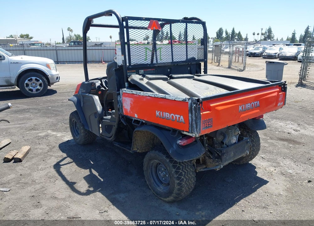 2020 KUBOTA RTV 1120 VIN: A5KF1GDBPKG033533