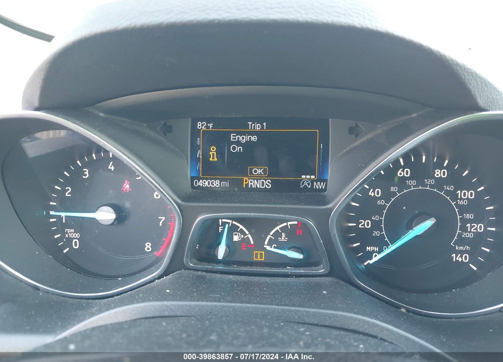 2017 FORD ESCAPE SE VIN: 1FMCU0GD1HUD71503