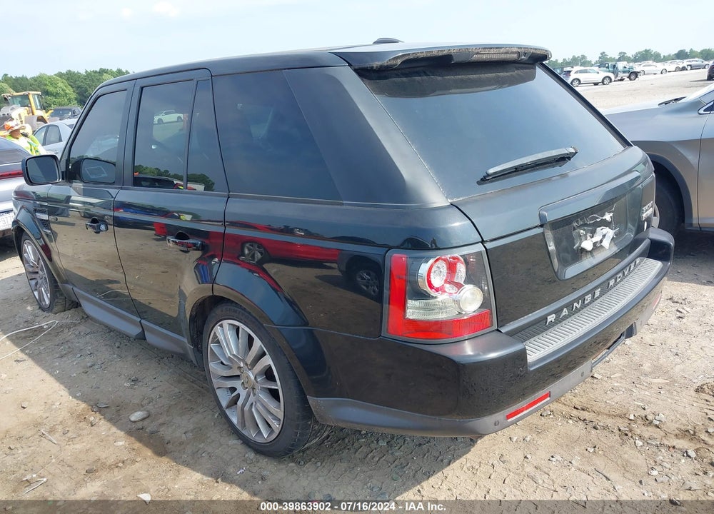 2011 LAND ROVER RANGE ROVER SPORT HSE VIN: SALSK2D40BA290581