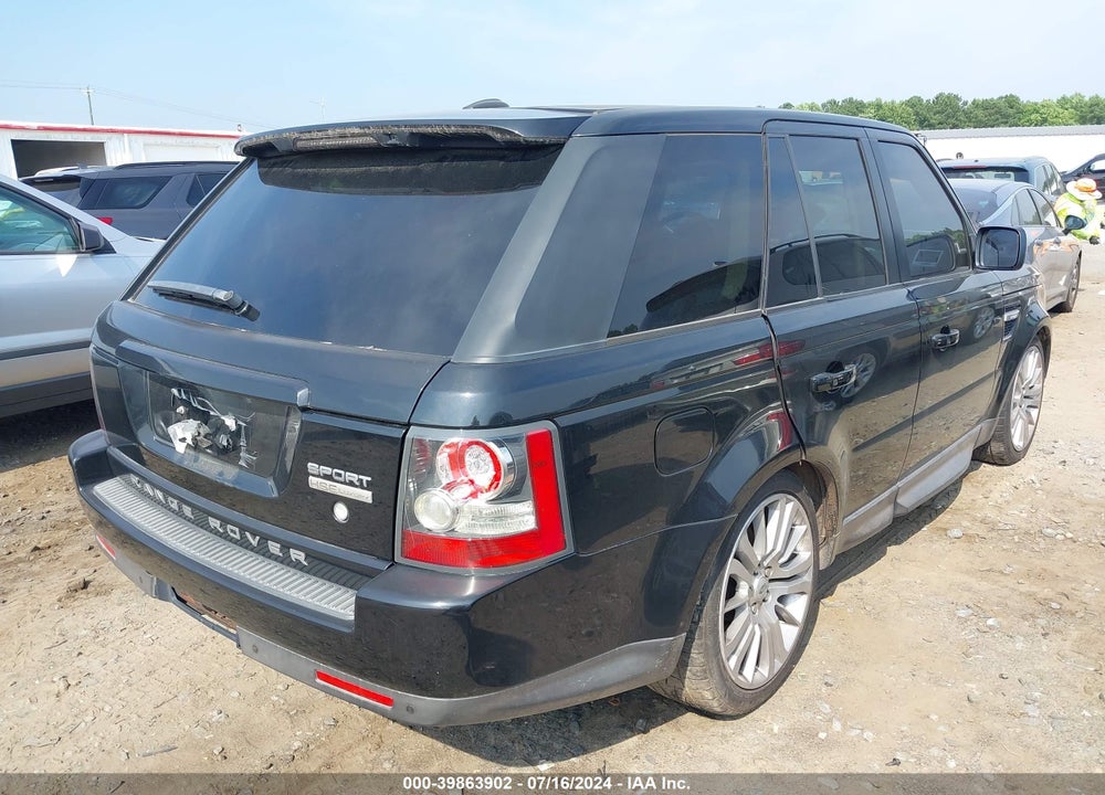 2011 LAND ROVER RANGE ROVER SPORT HSE VIN: SALSK2D40BA290581