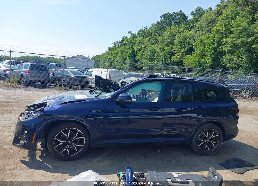 2022 BMW X3 SDRIVE30I VIN: 5UX43DP07N9L78341