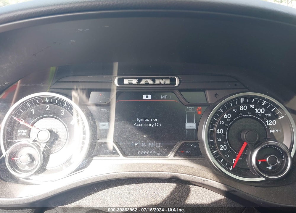2019 RAM 1500 BIG HORN/LONE STAR 4X4 5'7 BOX VIN: 1C6RRFFG4KN903544
