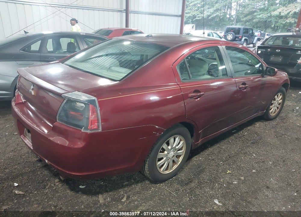2007 MITSUBISHI GALANT ES VIN: 4A3AB56F77E082956