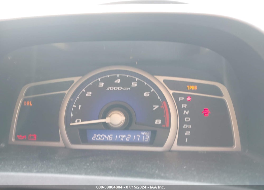 2008 HONDA CIVIC LX VIN: 2HGFG12638H544501