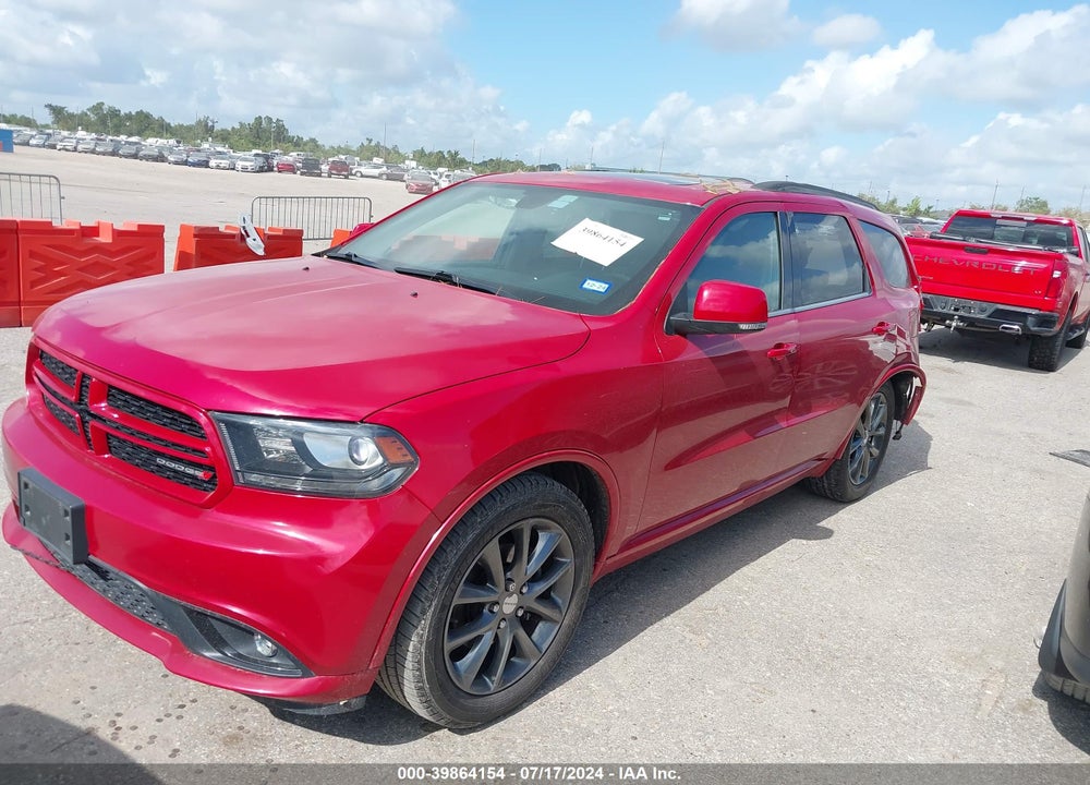 2017 DODGE DURANGO GT RWD VIN: 1C4RDHDG4HC906521