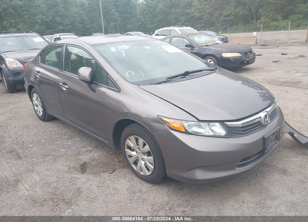 2012 HONDA CIVIC LX VIN: 19XFB2F51CE373837