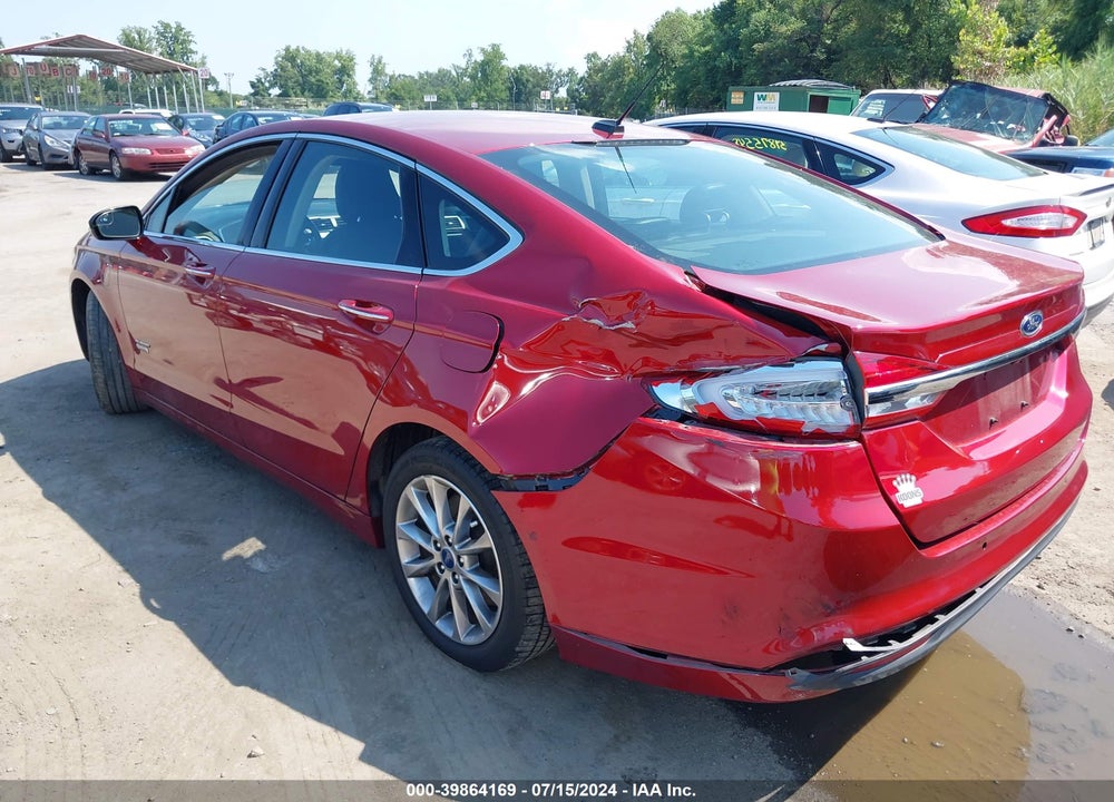 2017 FORD FUSION ENERGI SE LUXURY VIN: 3FA6P0PU1HR377016
