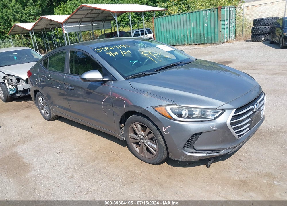 2017 HYUNDAI ELANTRA SE VIN: KMHD84LF9HU192665