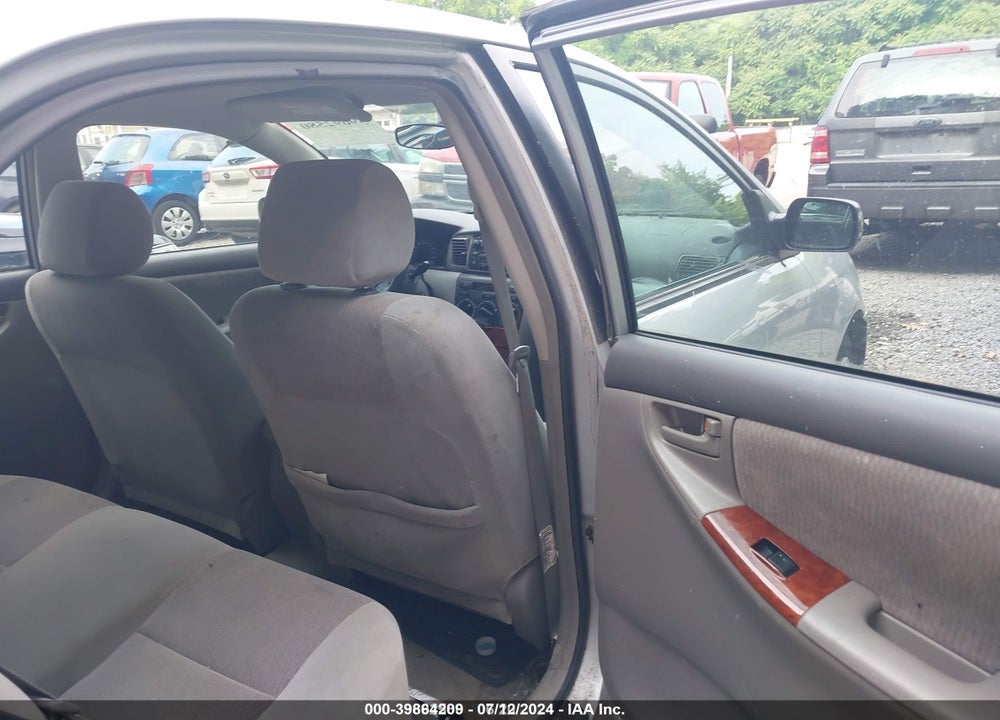 2008 TOYOTA COROLLA LE VIN: 2T1BR32EX8C905551