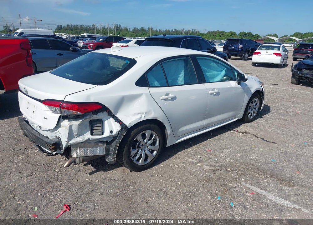 2021 TOYOTA COROLLA LE VIN: 5YFEPMAE7MP234652