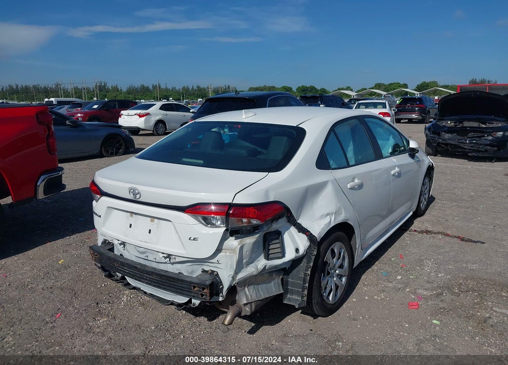 2021 TOYOTA COROLLA LE VIN: 5YFEPMAE7MP234652