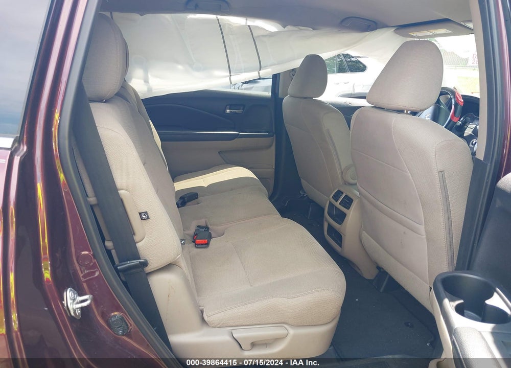 2017 HONDA PILOT LX VIN: 5FNYF6H19HB068182