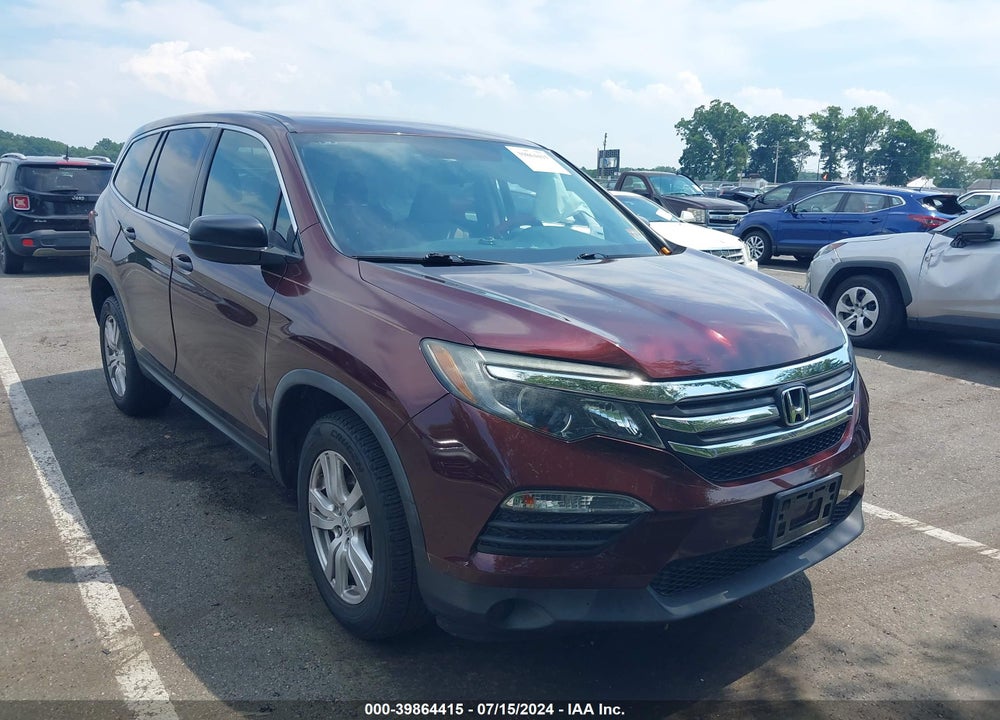 2017 HONDA PILOT LX VIN: 5FNYF6H19HB068182