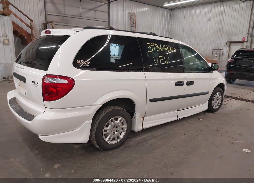2005 DODGE GRAND CARAVAN SE VIN: 1D4GP24RX5B289322