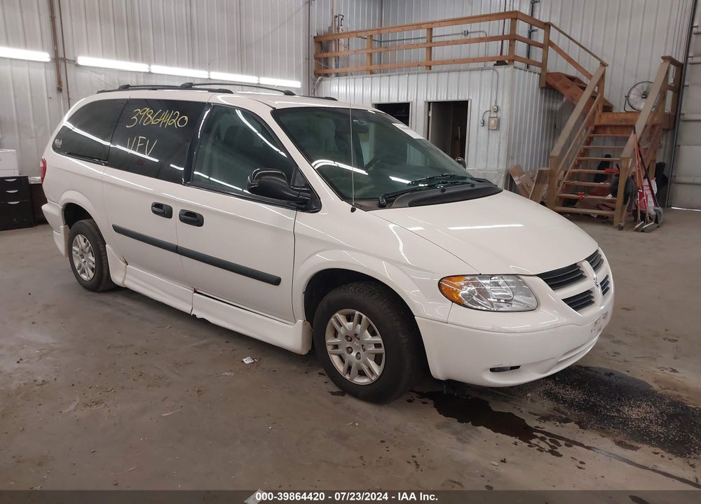 2005 DODGE GRAND CARAVAN SE VIN: 1D4GP24RX5B289322