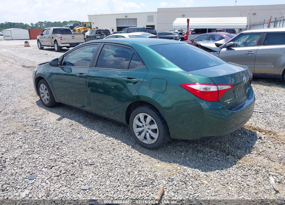2016 TOYOTA COROLLA LE VIN: 2T1BURHE5GC708004