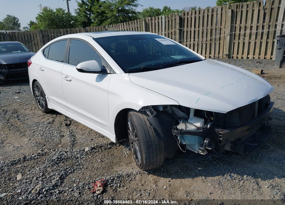 2018 HYUNDAI ELANTRA SPORT VIN: KMHD04LB9JU498727
