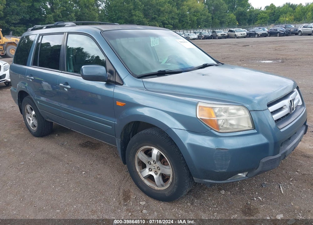 2008 HONDA PILOT EX VIN: 5FNYF18448B009621