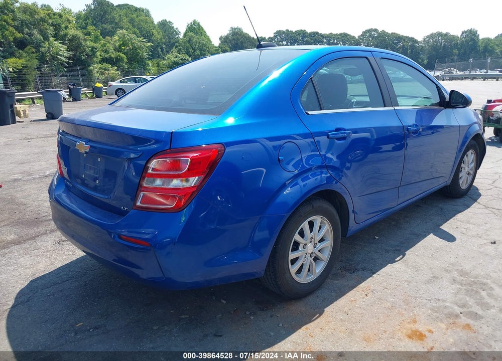 2017 CHEVROLET SONIC LT AUTO VIN: 1G1JD5SH5H4100200