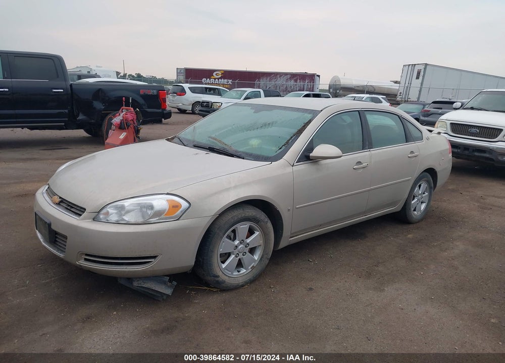 2008 CHEVROLET IMPALA LT VIN: 2G1WT58K381348680