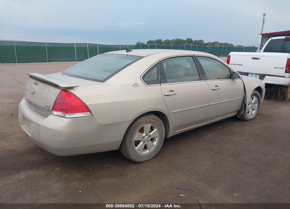 2008 CHEVROLET IMPALA LT VIN: 2G1WT58K381348680