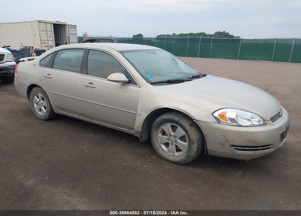 2008 CHEVROLET IMPALA LT VIN: 2G1WT58K381348680