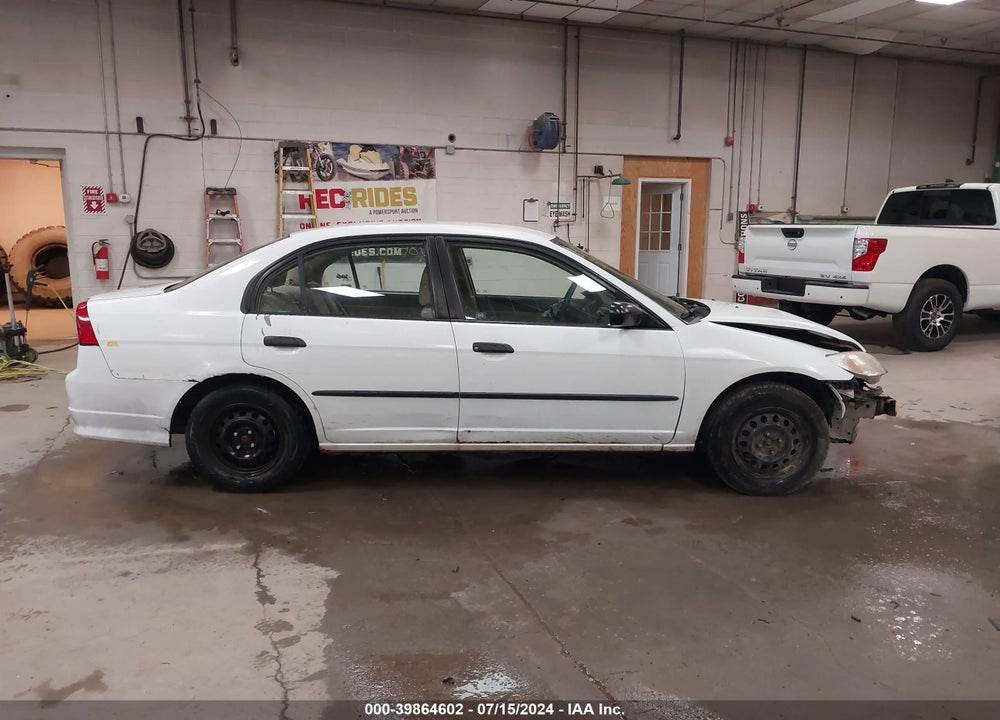 2005 HONDA CIVIC VP VIN: 2HGES16305H559687