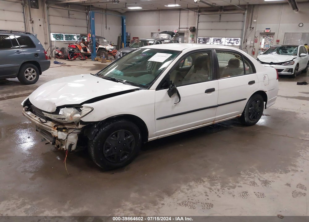 2005 HONDA CIVIC VP VIN: 2HGES16305H559687