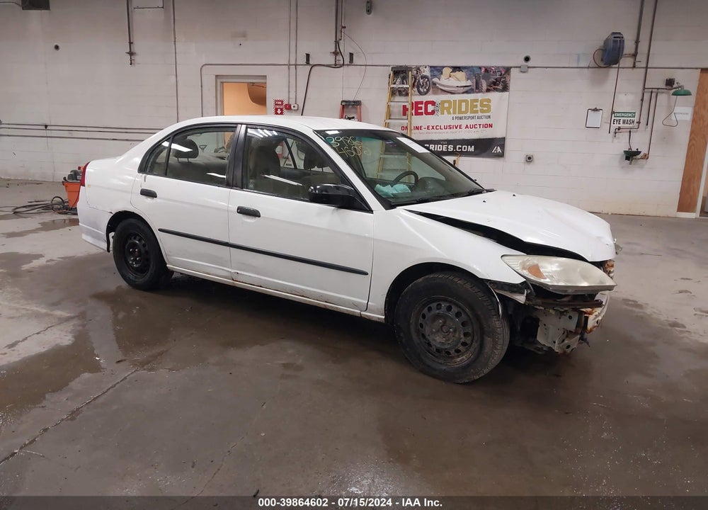 2005 HONDA CIVIC VP VIN: 2HGES16305H559687
