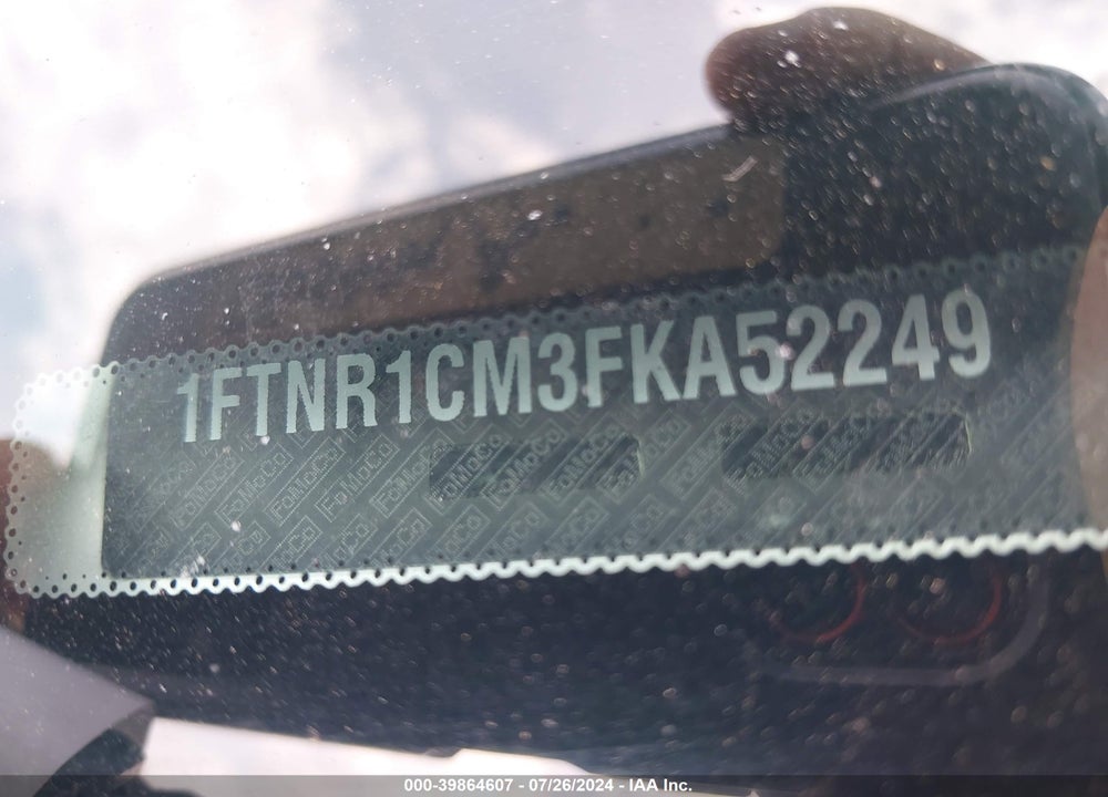 2015 FORD TRANSIT-250 VIN: 1FTNR1CM3FKA52249
