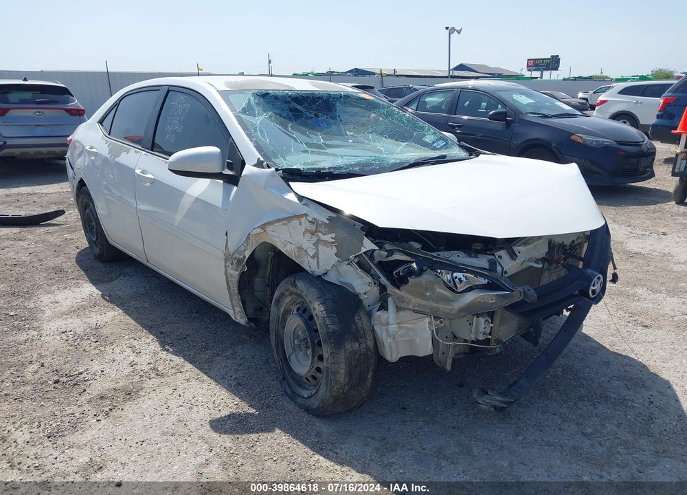 2014 TOYOTA COROLLA LE VIN: 5YFBURHEXEP167089