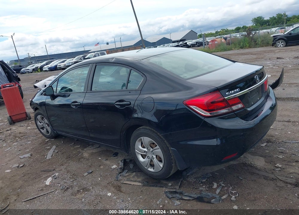 2013 HONDA CIVIC LX VIN: 19XFB2F59DE023647