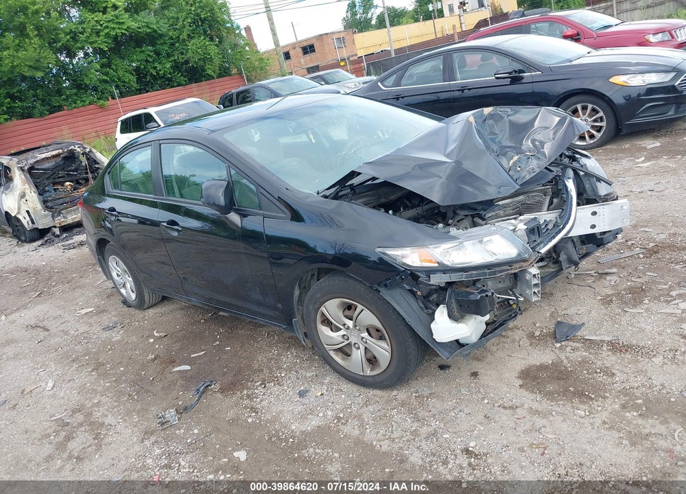 2013 HONDA CIVIC LX VIN: 19XFB2F59DE023647