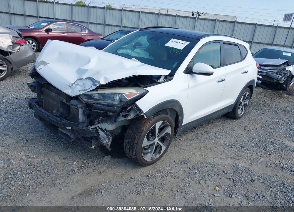 2016 HYUNDAI TUCSON LIMITED VIN: KM8J33A29GU059222