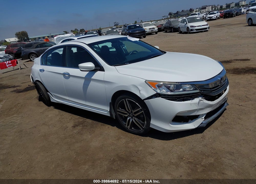 2016 HONDA ACCORD SPORT VIN: 1HGCR2F58GA186457