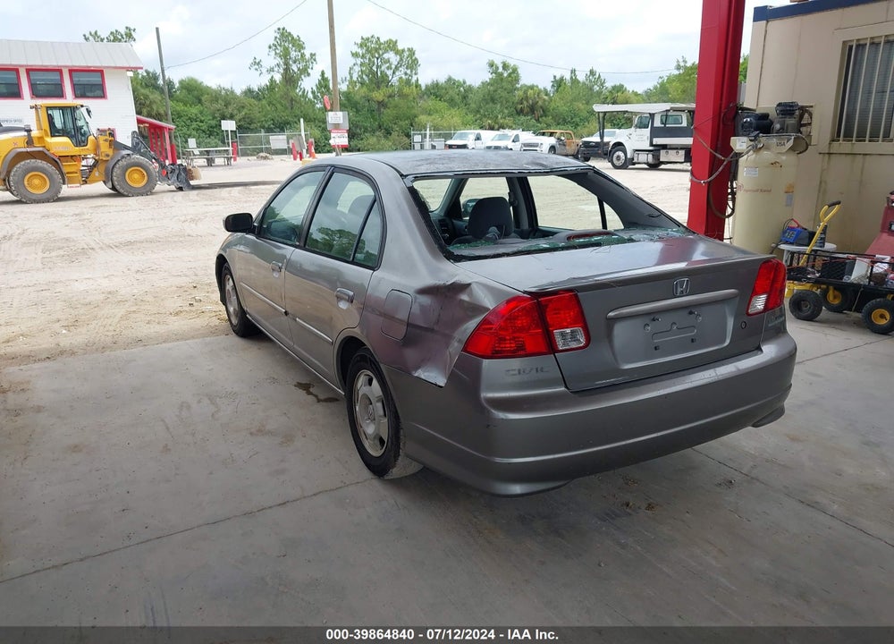 2005 HONDA CIVIC HYBRID VIN: JHMES96625S020857