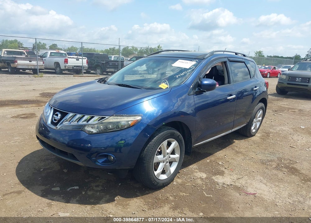 2009 NISSAN MURANO SL VIN: JN8AZ18W89W128588